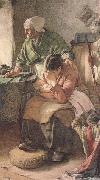 Walter Langley,RI But Men must work and Women must weep (mk46) oil on canvas